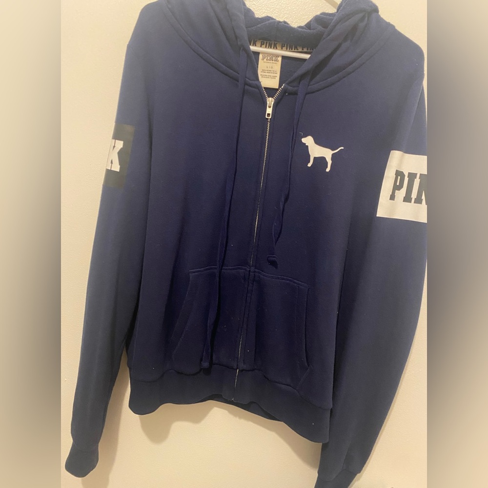 PINK full zip hoodie